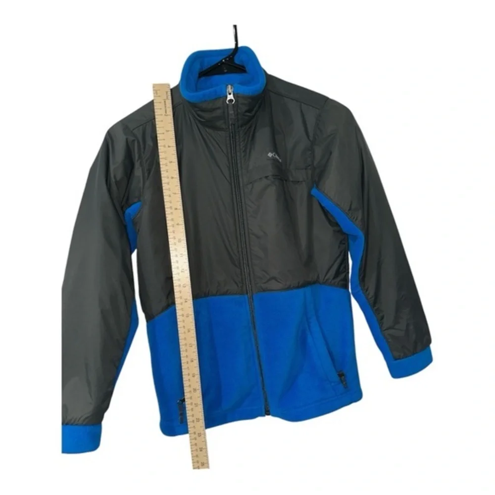Columbia Steens‎ Mountain Jacket Boys Youth Medium  Bluer and Gray Fleece